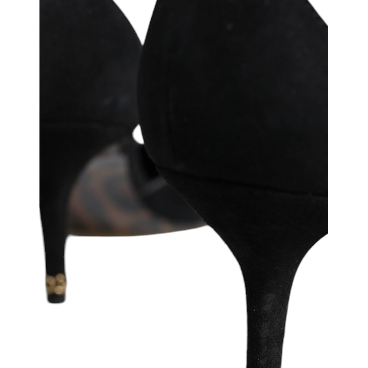 Dolce & Gabbana Black Suede Ankle Strap Heels Pumps Shoes Dolce & Gabbana Black