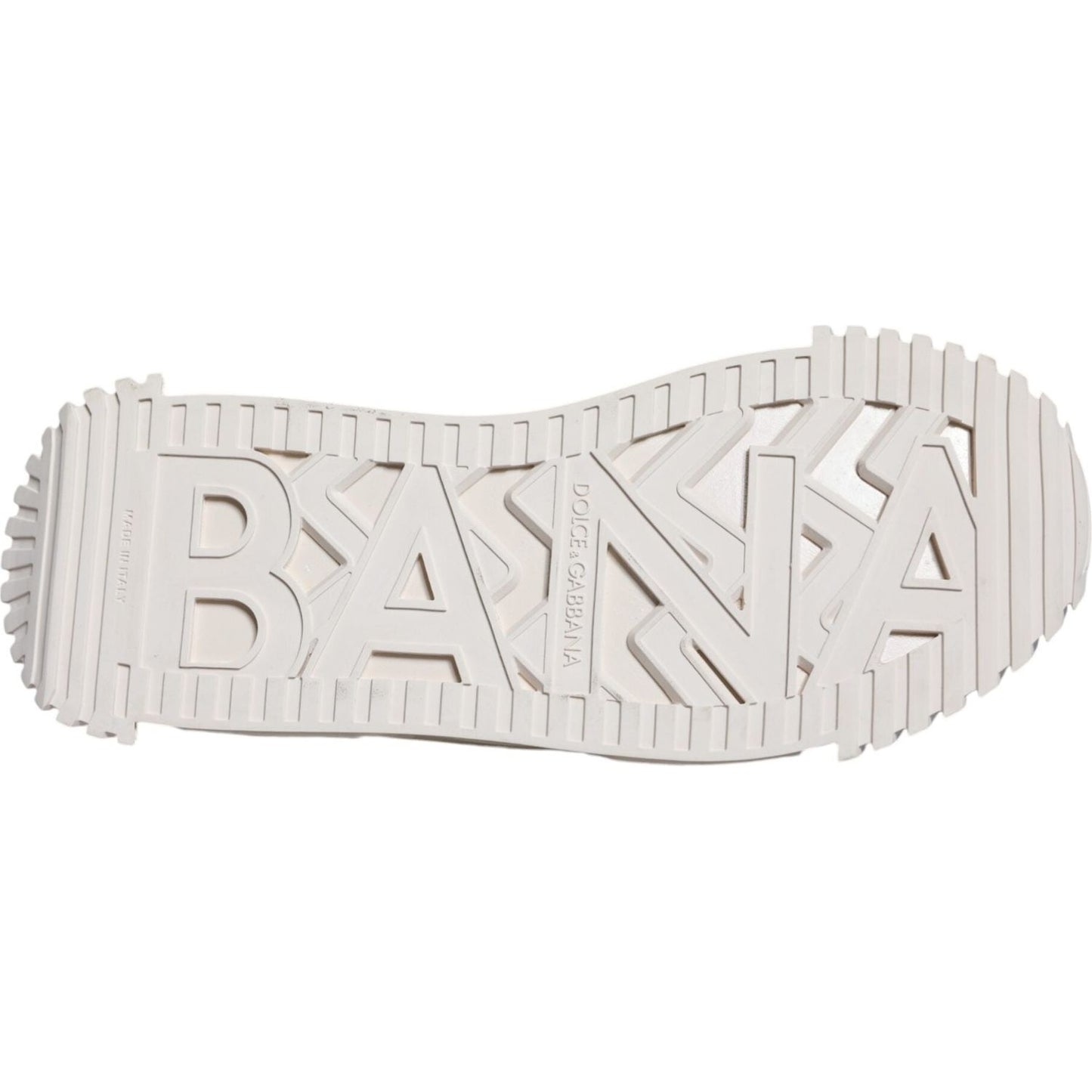 Dolce & Gabbana White Lace NS1 Low Top Sneaker Sports Shoes Dolce & Gabbana Light Gray