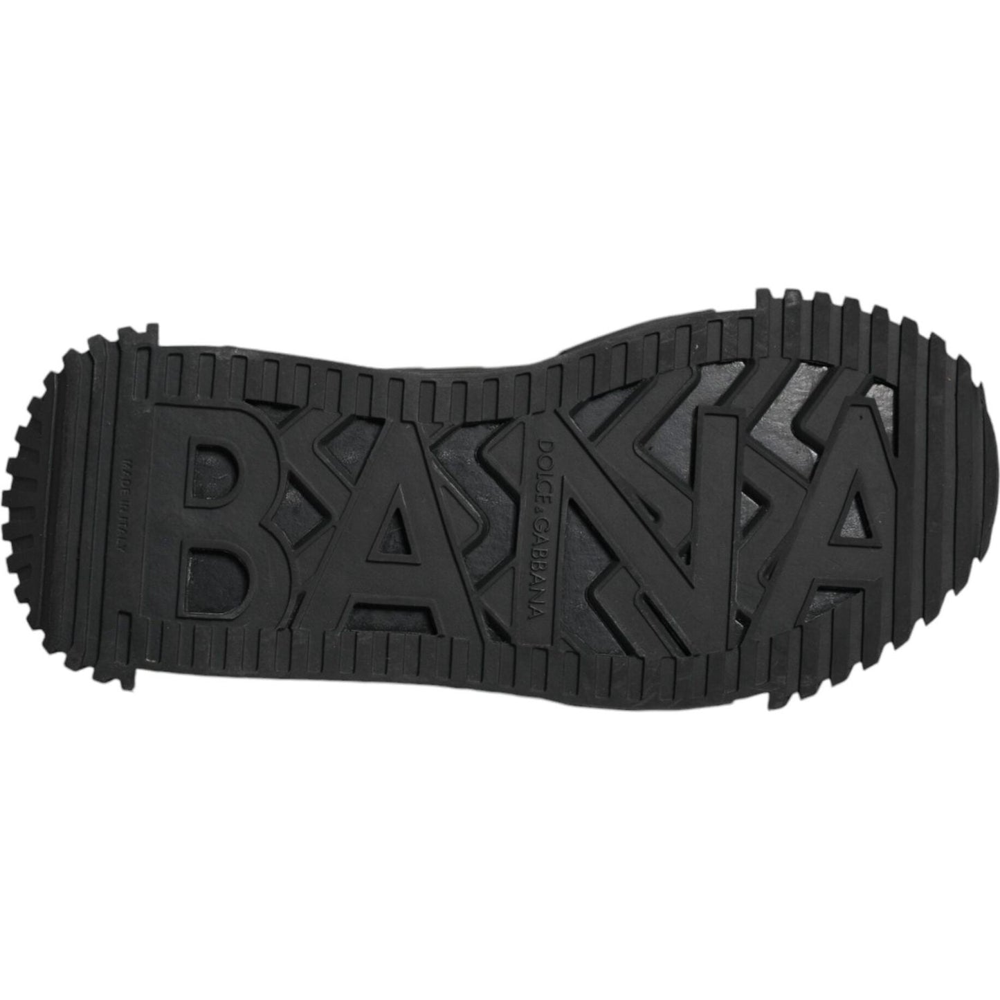 Dolce & Gabbana Black Logo Lace Up Low Top NS1 Sneakers Shoes Dolce & Gabbana Dark Slate Gray