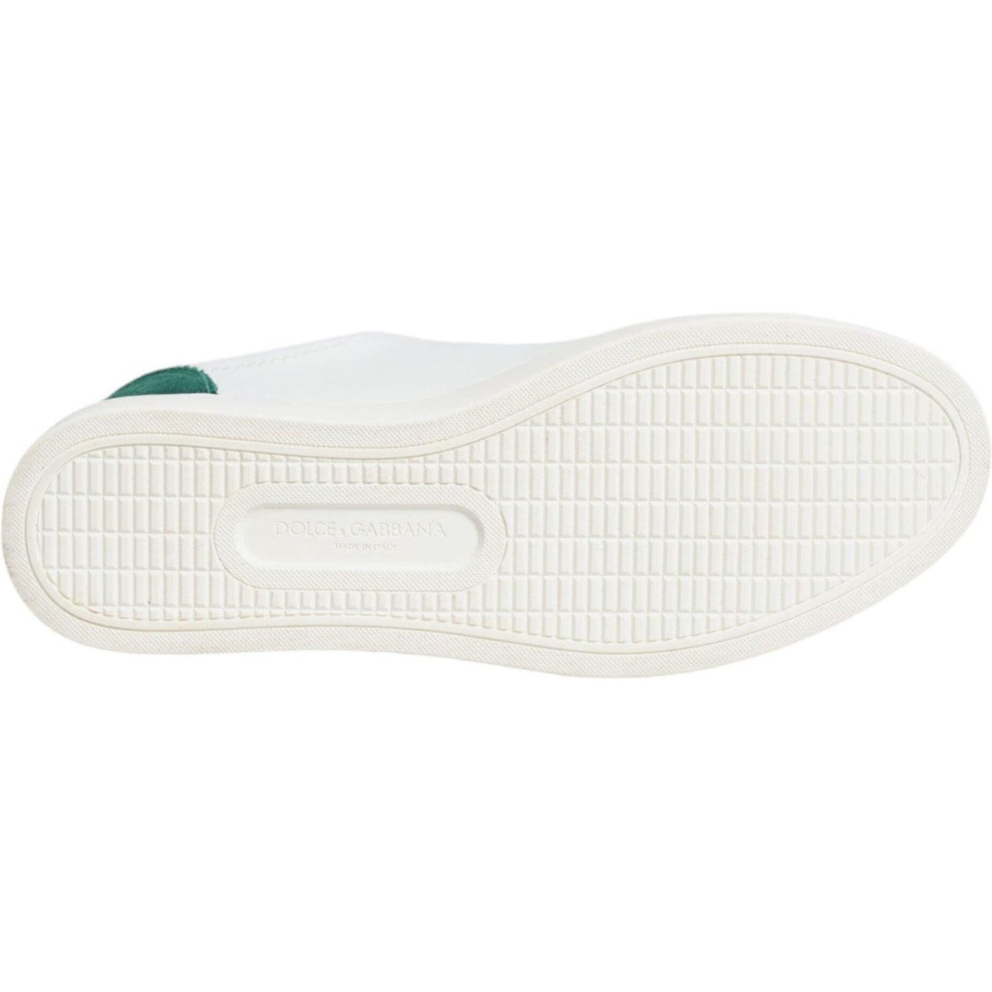 Dolce & Gabbana White London Calf Leather Sneakers Shoes Dolce & Gabbana Beige