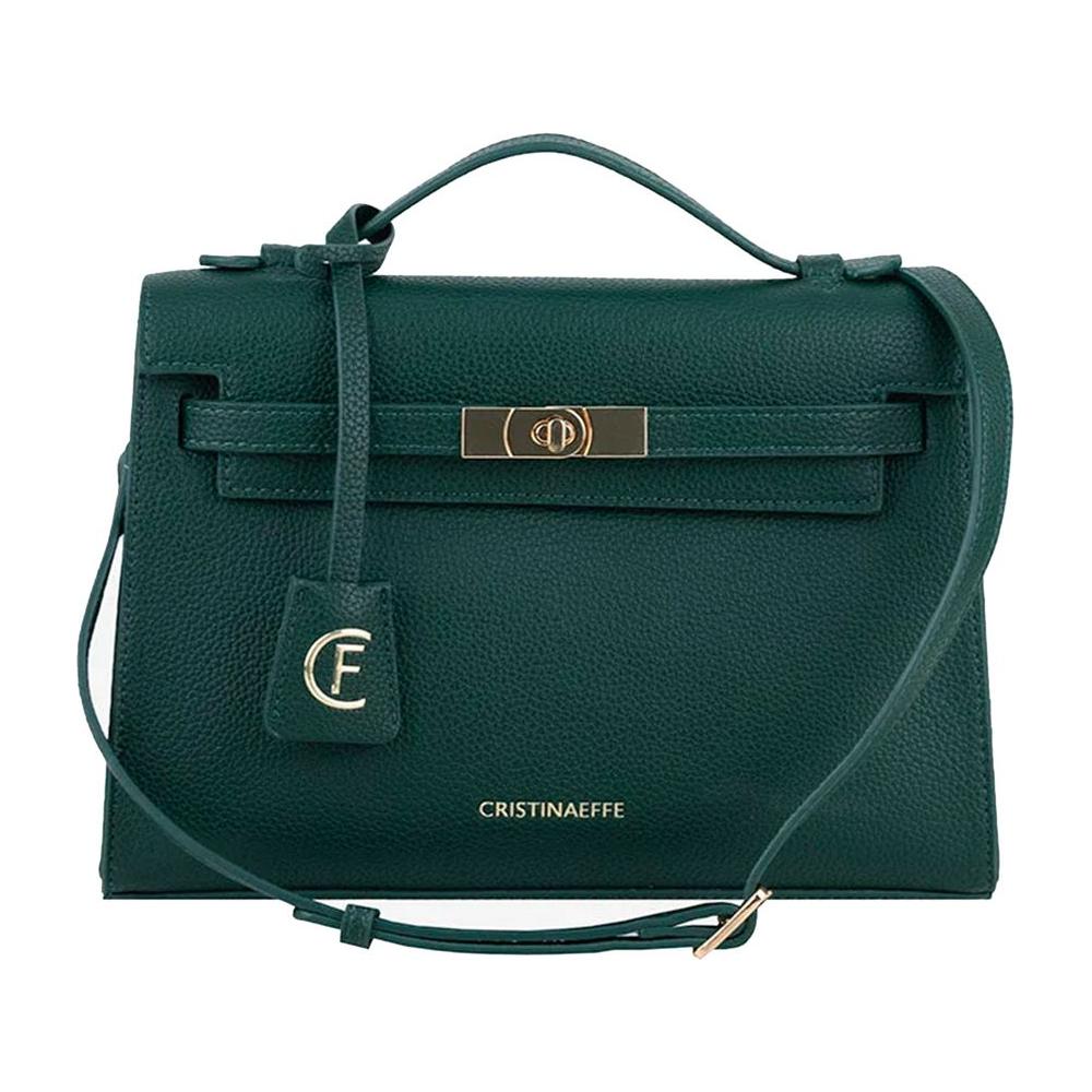 CRISTINAEFFE Green Artificial Leather Women Crossbody Bag CRISTINAEFFE Dark Slate Gray