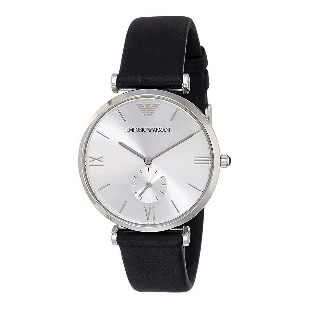 Armani Blue Leather Watch Armani Black