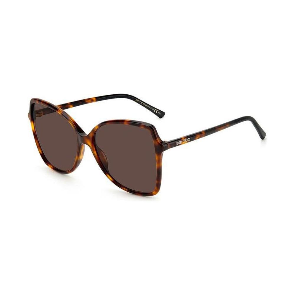 Jimmy Choo Brown Acetate Sunglasses Jimmy Choo Dark Olive Green