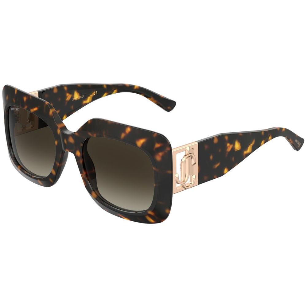 Jimmy Choo Brown Resin Sunglasses Jimmy Choo Dark Slate Gray