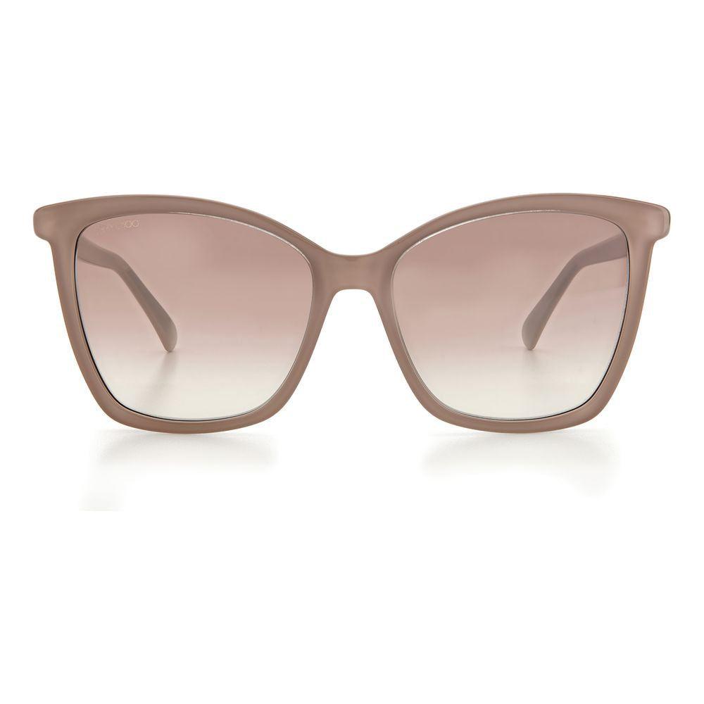 Jimmy Choo Beige Acetate Sunglasses Jimmy Choo Gray