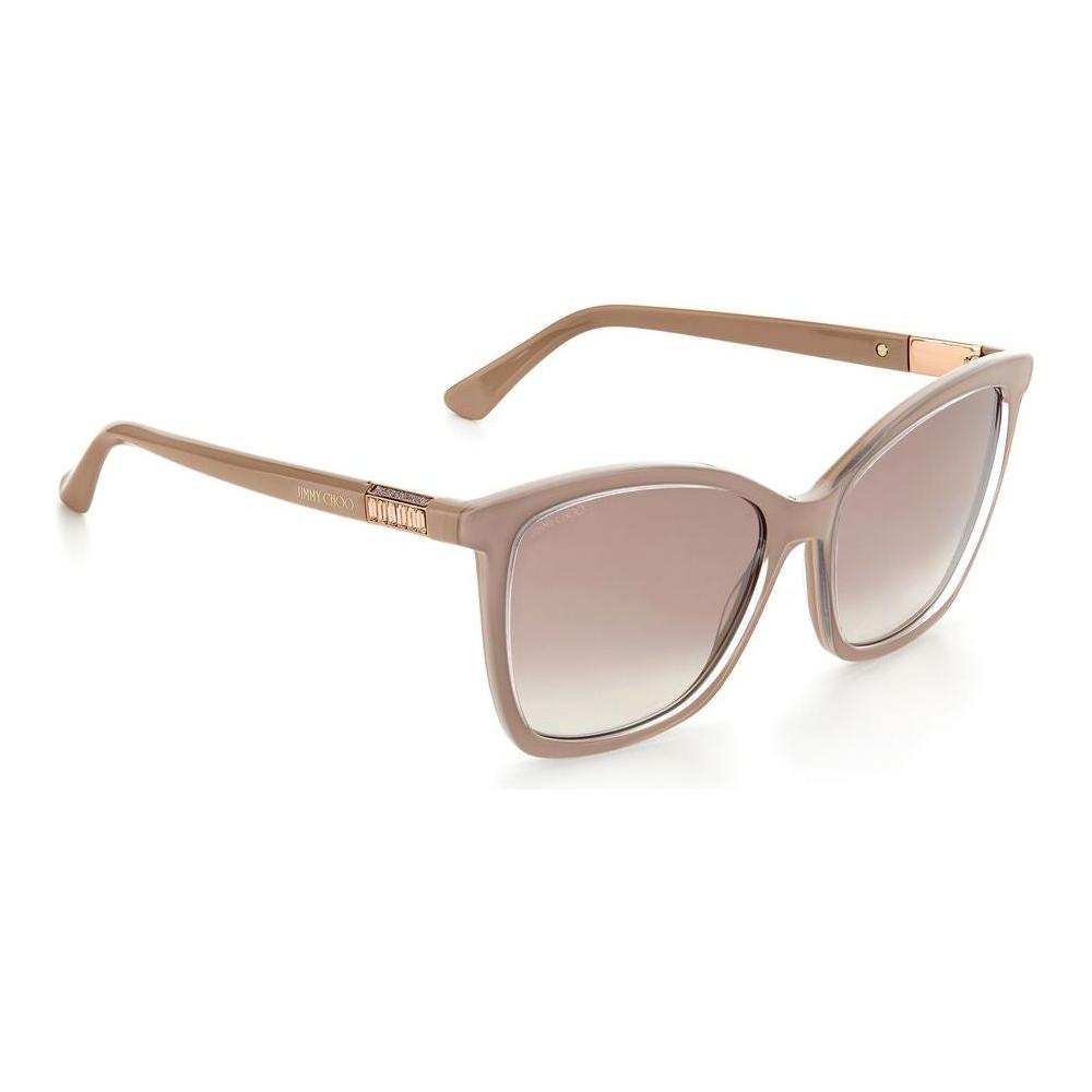 Jimmy Choo Beige Acetate Sunglasses Jimmy Choo Gray