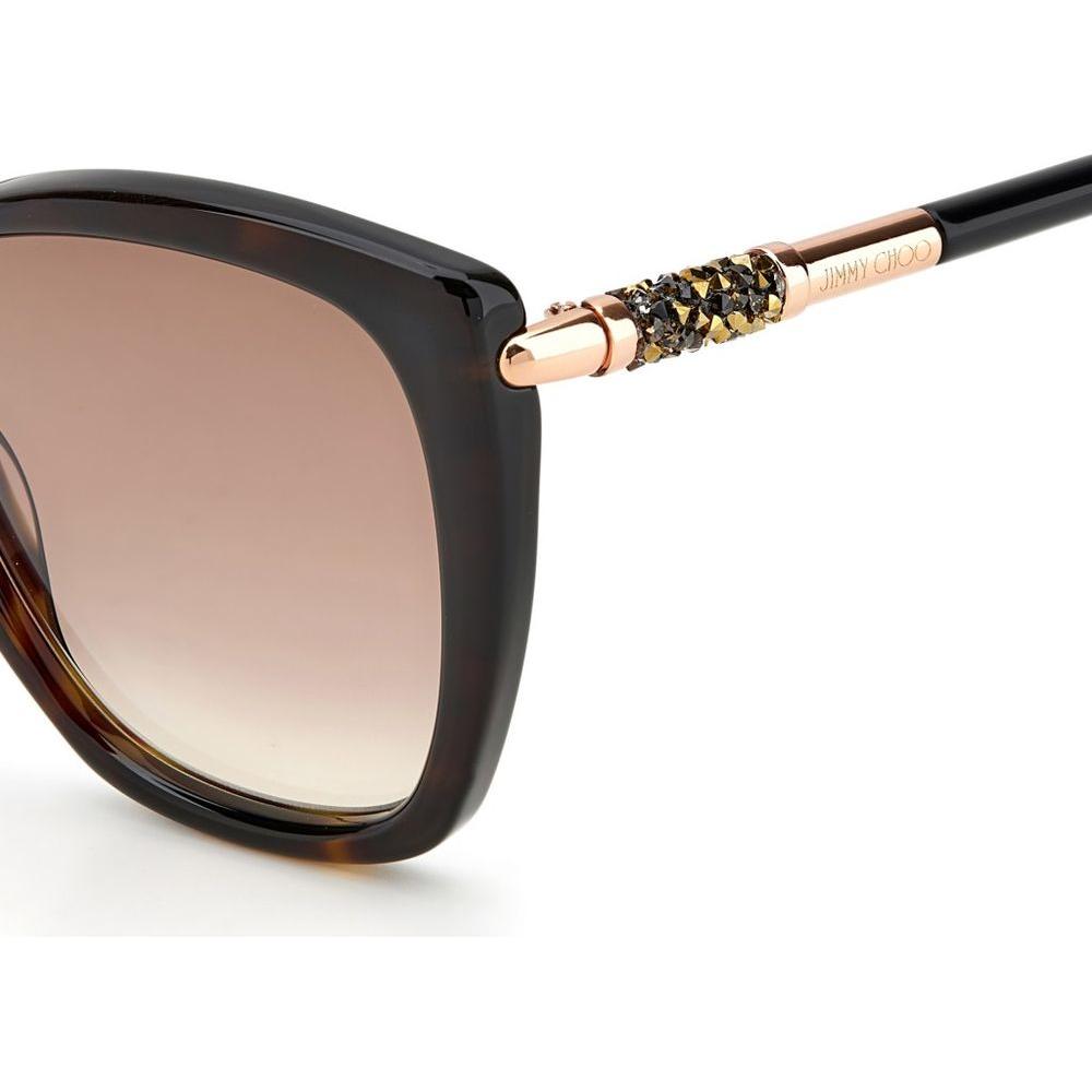 Jimmy Choo Brown Plastic Sunglasses Jimmy Choo Rosy Brown