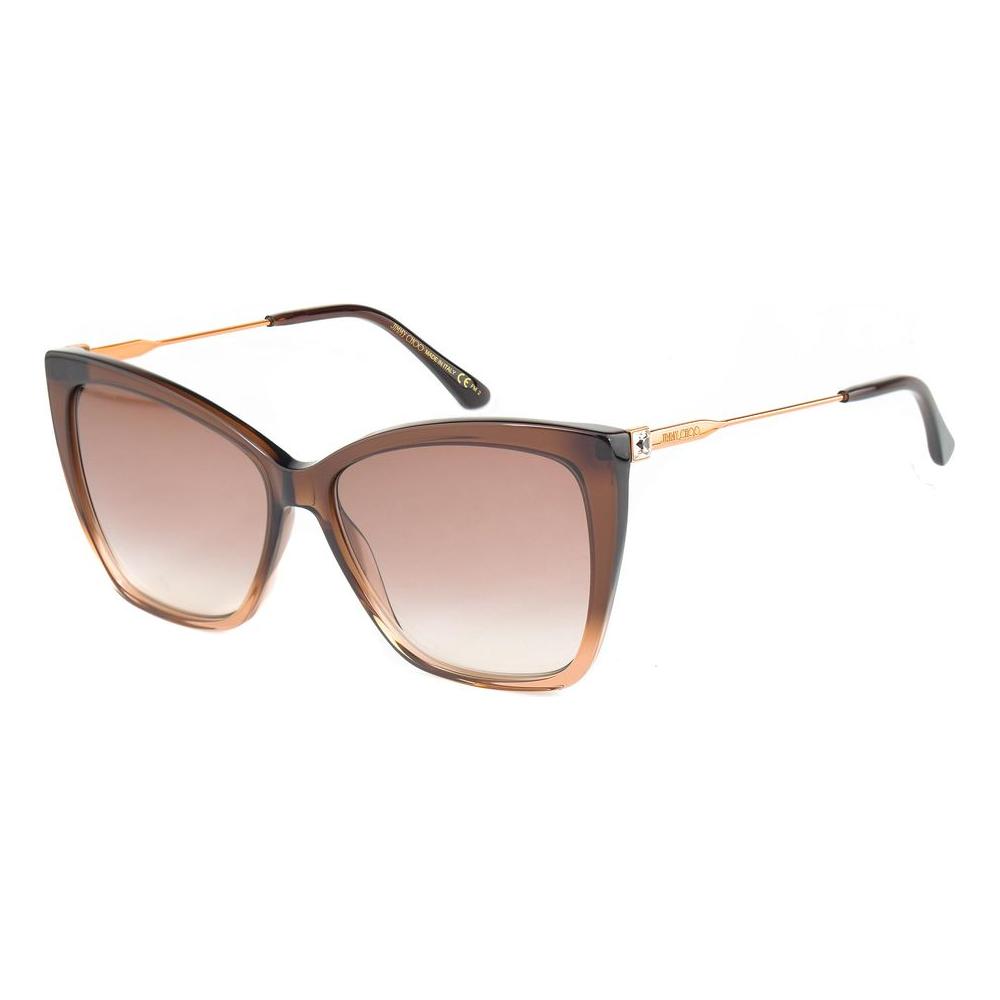 Jimmy Choo Brown Metal Sunglasses Jimmy Choo Rosy Brown