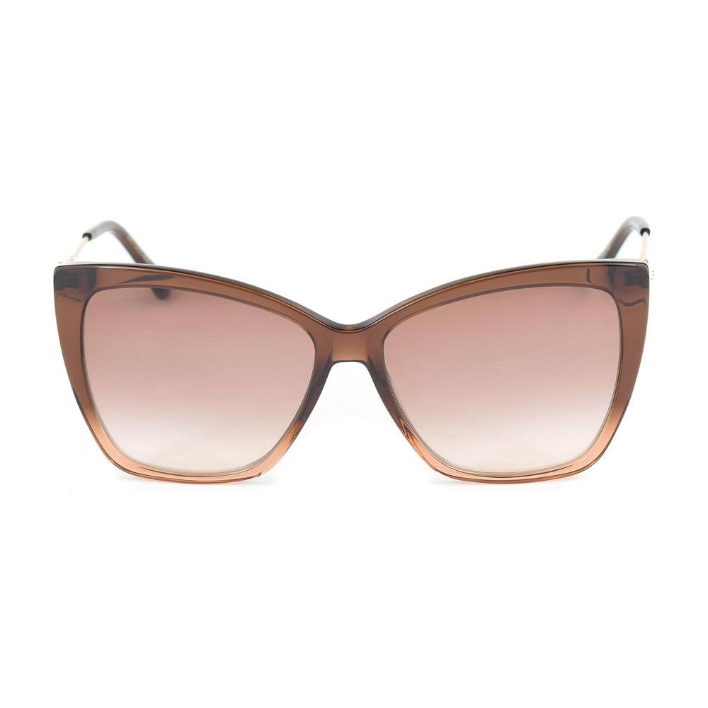 Jimmy Choo Brown Metal Sunglasses Jimmy Choo Gray
