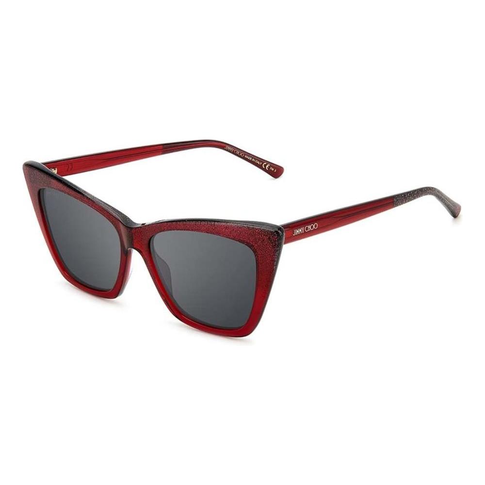 Jimmy Choo Red Acetate Sunglasses Jimmy Choo Dim Gray