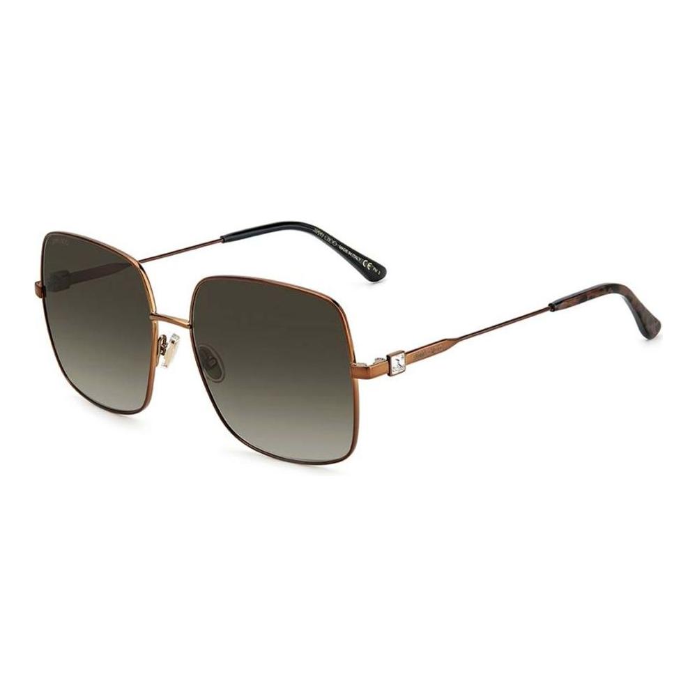 Jimmy Choo Brown Metal Sunglasses Jimmy Choo Dark Olive Green