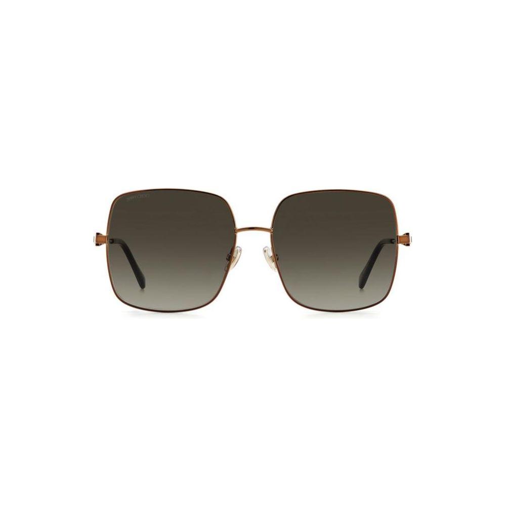 Jimmy Choo Brown Metal Sunglasses Jimmy Choo Dark Olive Green