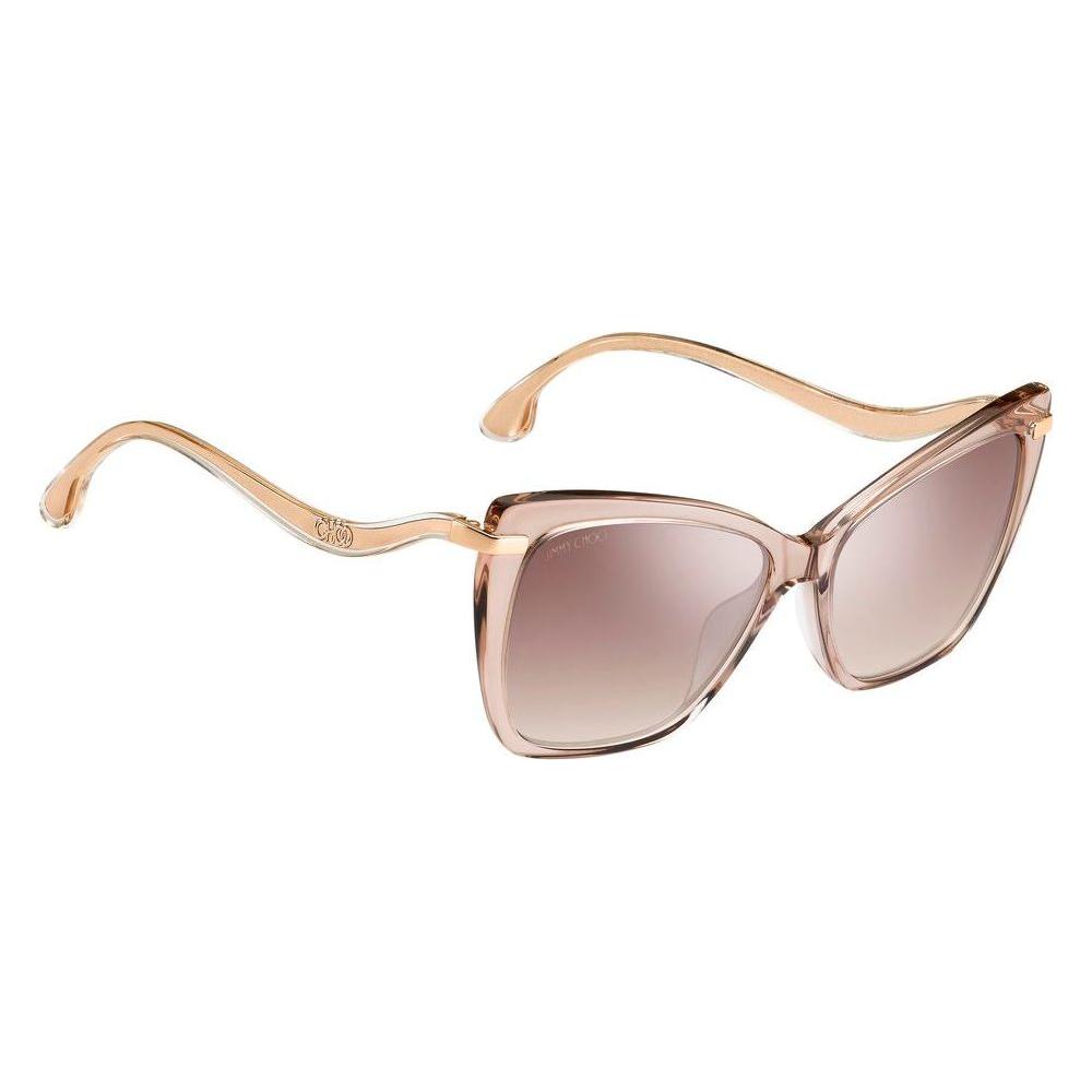 Jimmy Choo Beige Acetate Sunglasses Jimmy Choo Gray