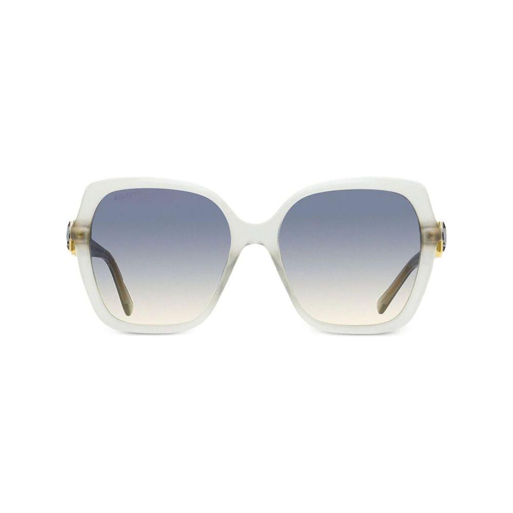 Jimmy Choo White Resin Sunglasses Jimmy Choo Gray