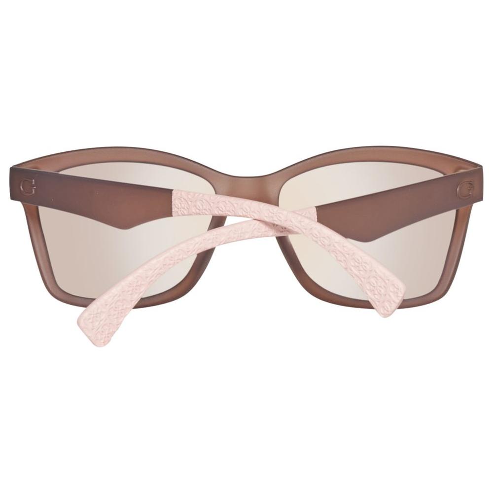 Guess Brown Plastic Sunglasses Guess Dim Gray