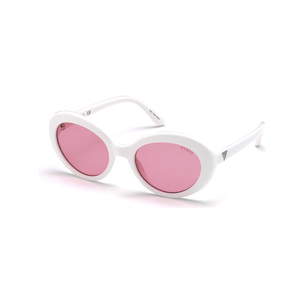 Guess White Acetate Sunglasses Guess Misty Rose