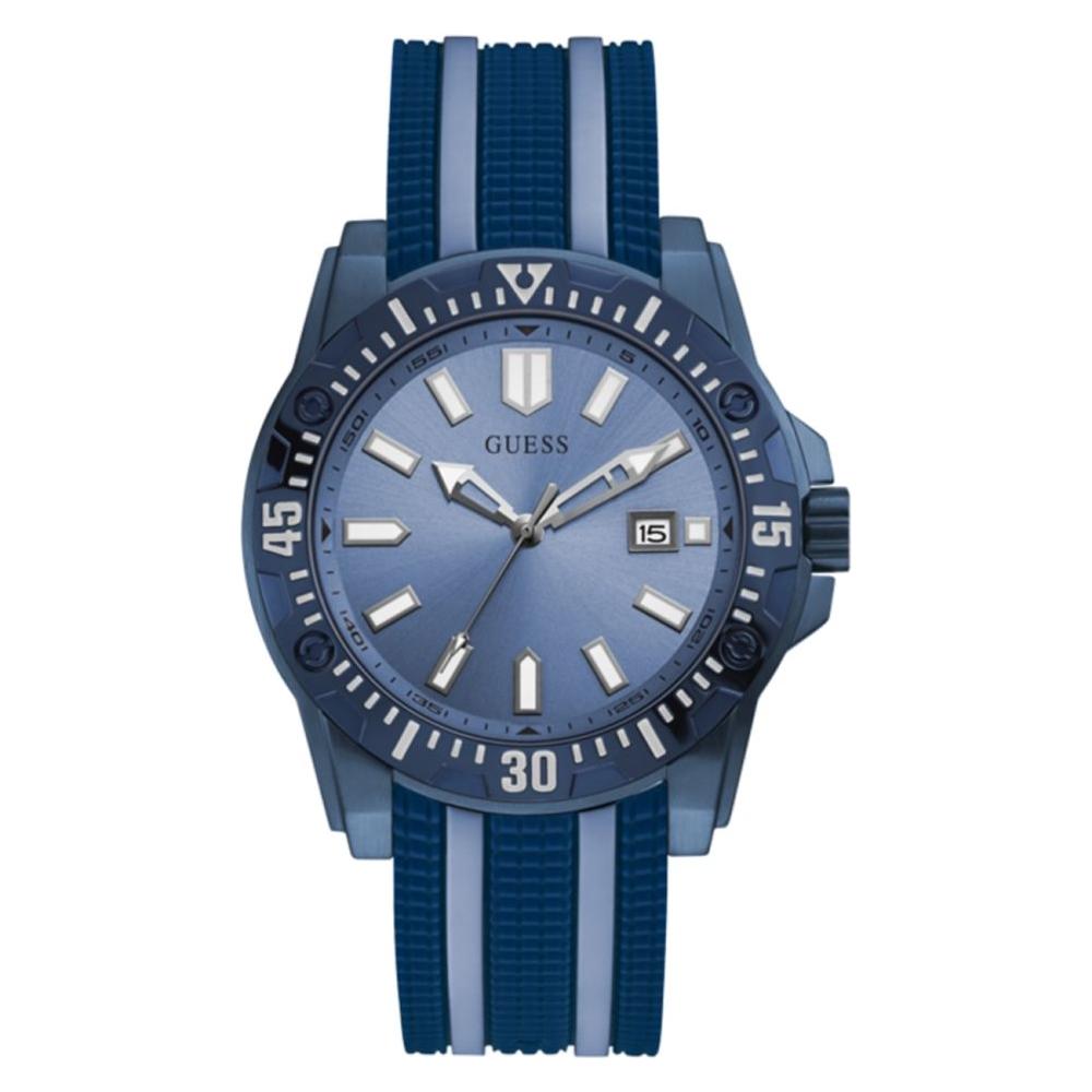 Guess Blue Silicone Watch Guess Dark Slate Blue