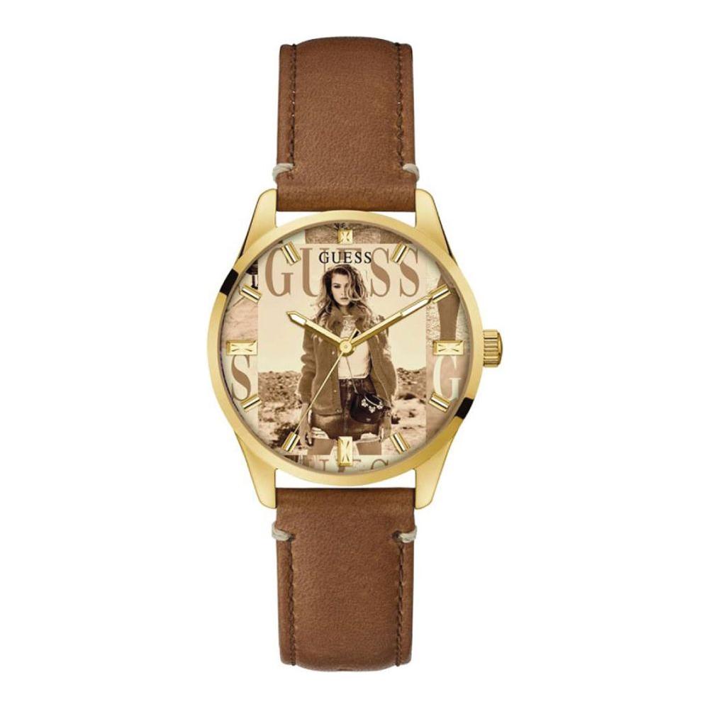 Guess Brown Leather Watch Guess Sienna