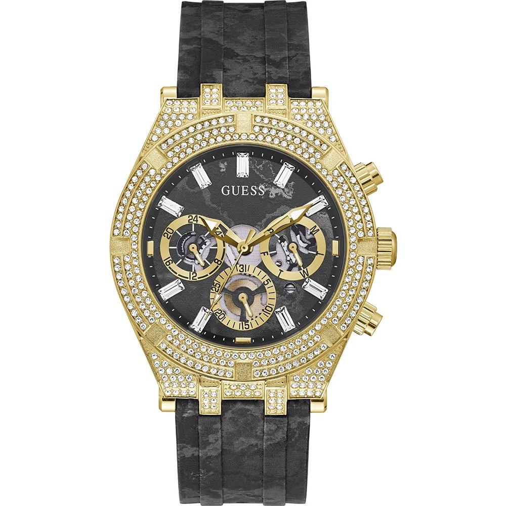 Guess Black Silicone Watch Guess Wheat