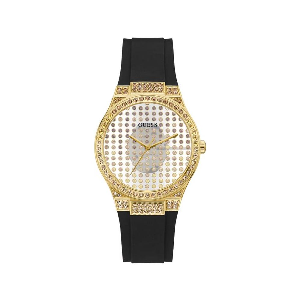 Guess Black Silicone Watch Guess Gray