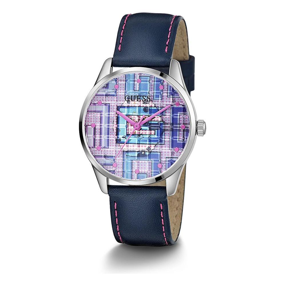 Guess Blue Leather Watch Guess Gray