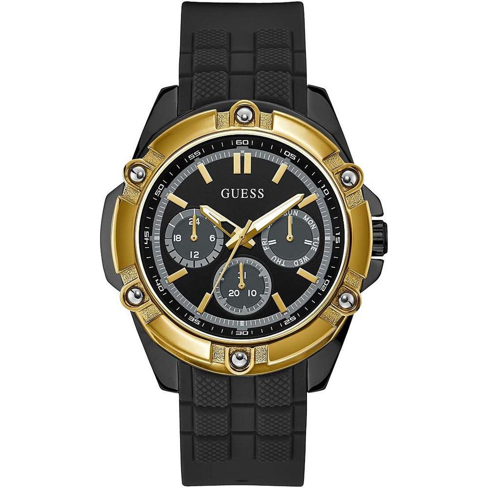 Guess Black Rubber Watch Guess Dark Slate Gray