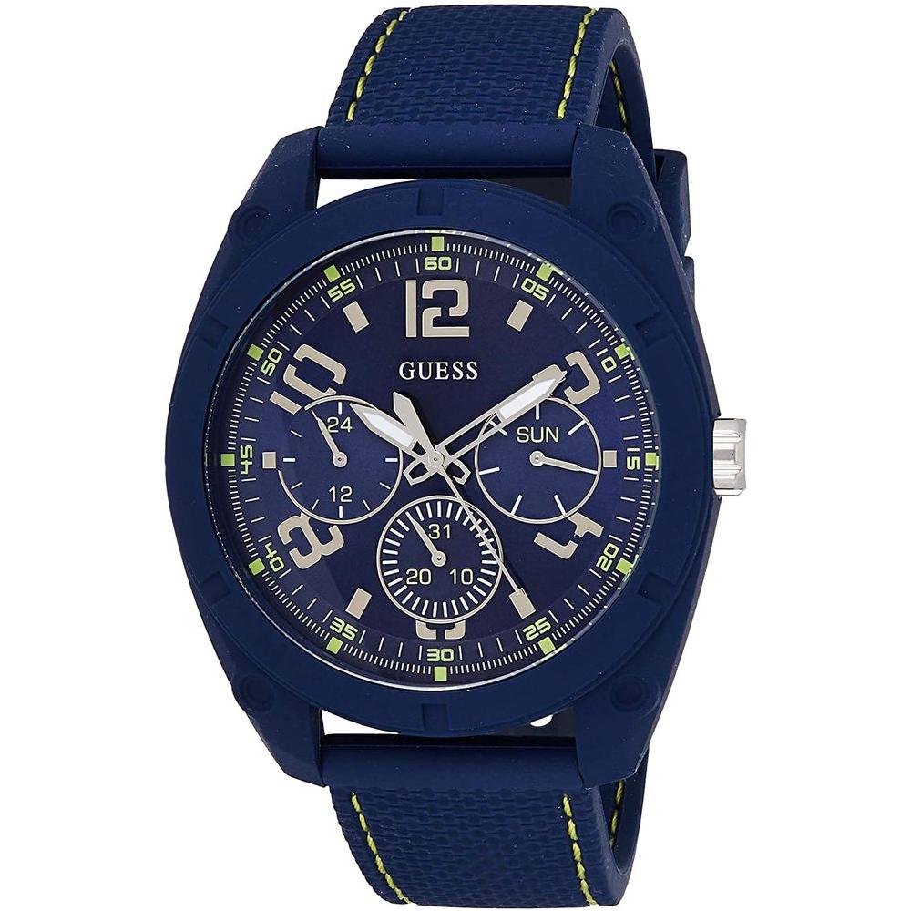Guess Blue Rubber Watch Guess Midnight Blue
