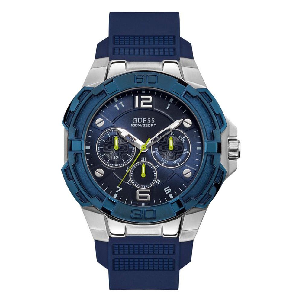 Guess Blue Rubber Watch Guess Dark Slate Gray