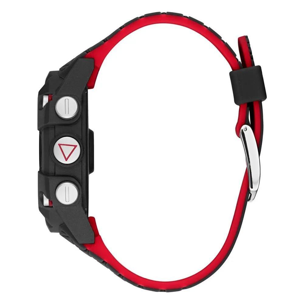 Guess Black Resin Watch Guess Pale Violet Red
