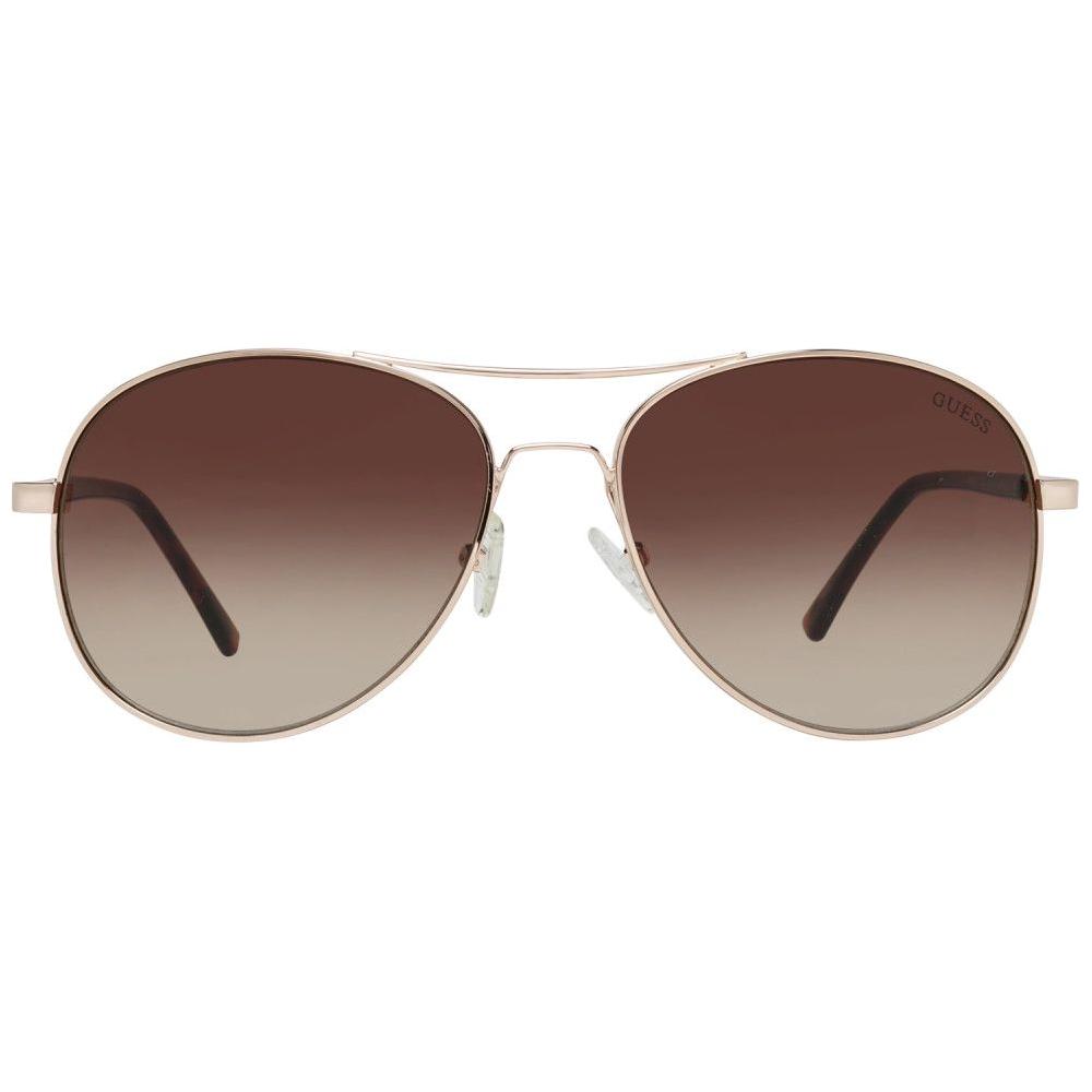 Guess Gold Metal Sunglasses Guess Dark Olive Green