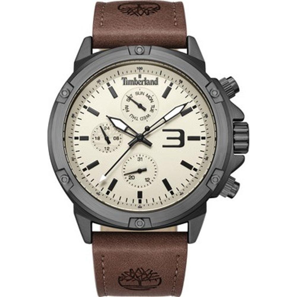 Timberland Brown Leather Watch Timberland Dim Gray