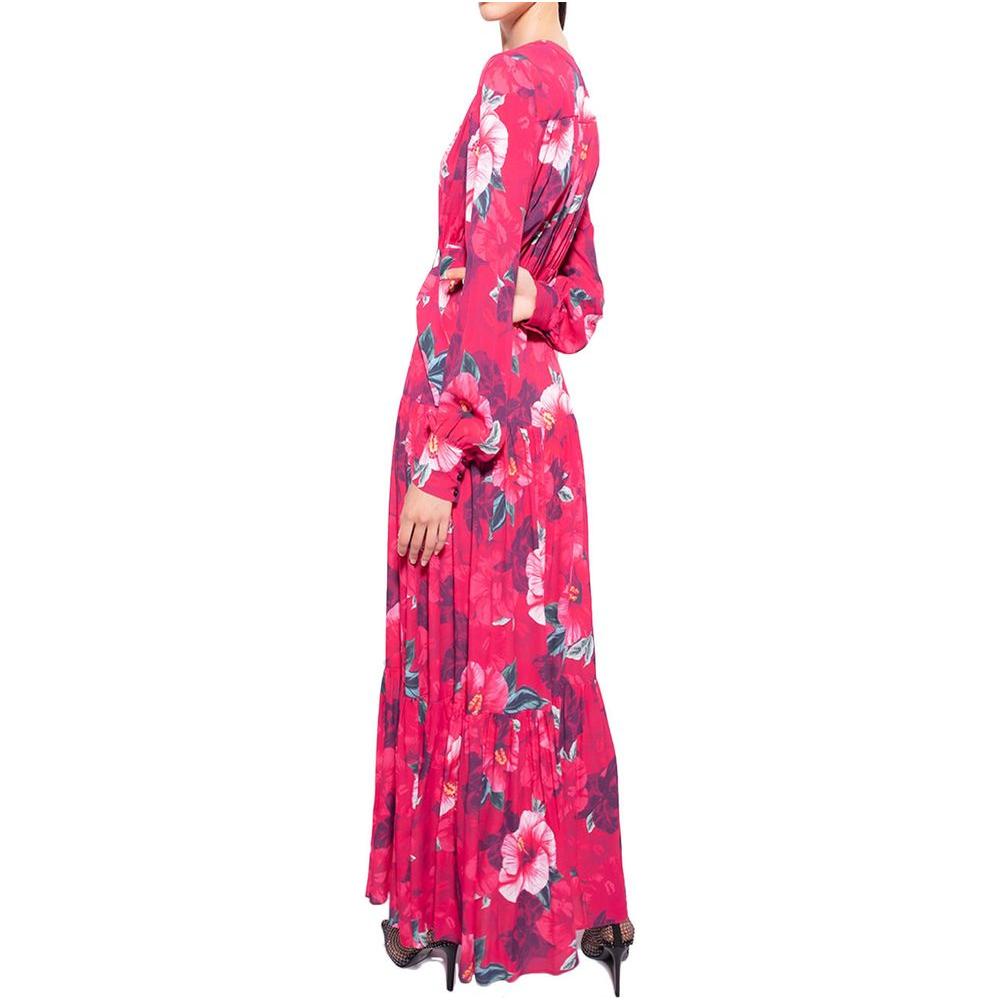 PINKO Fuchsia Viscose Dress PINKO Maroon