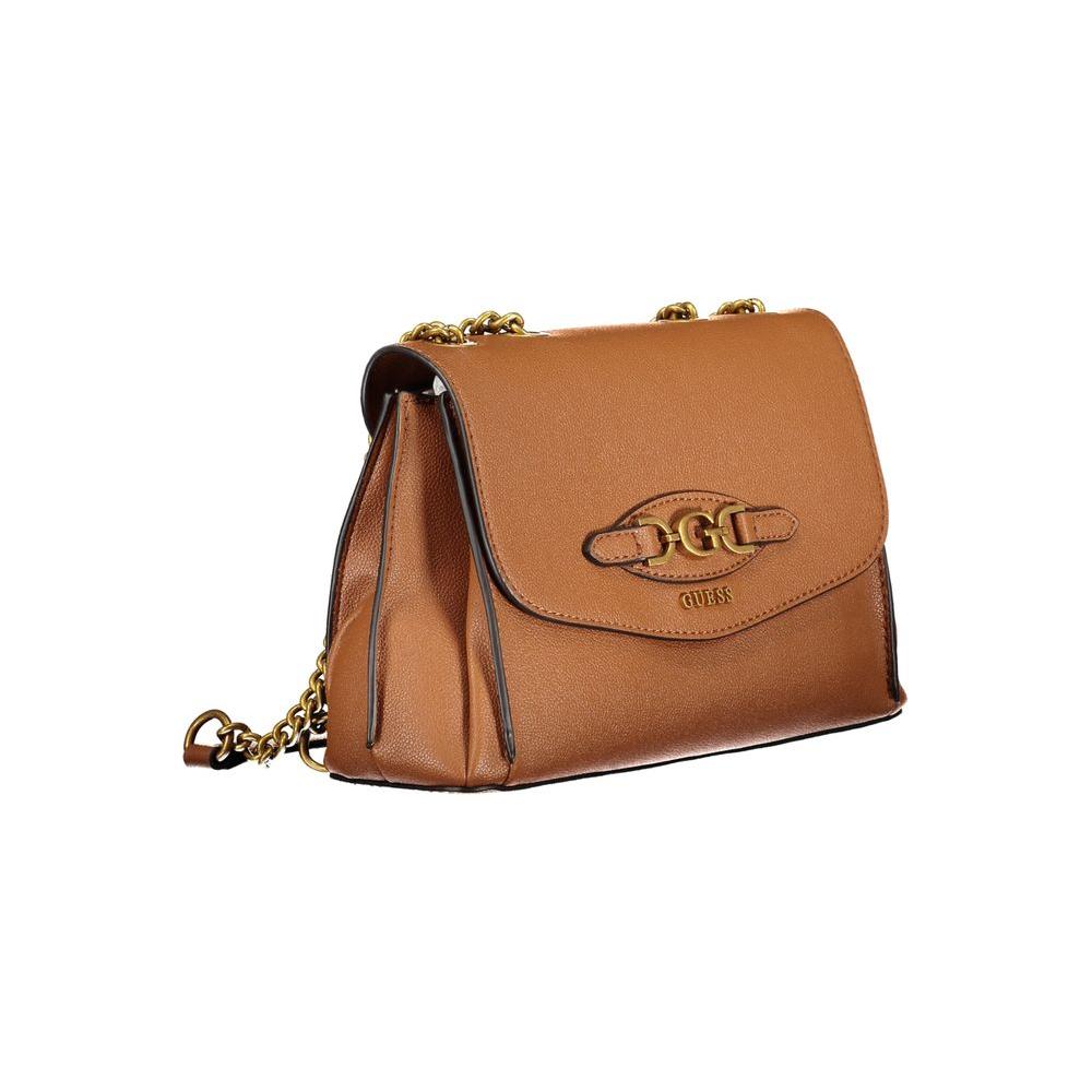 Guess Jeans Brown Polyethylene Handbag Guess Jeans Sienna