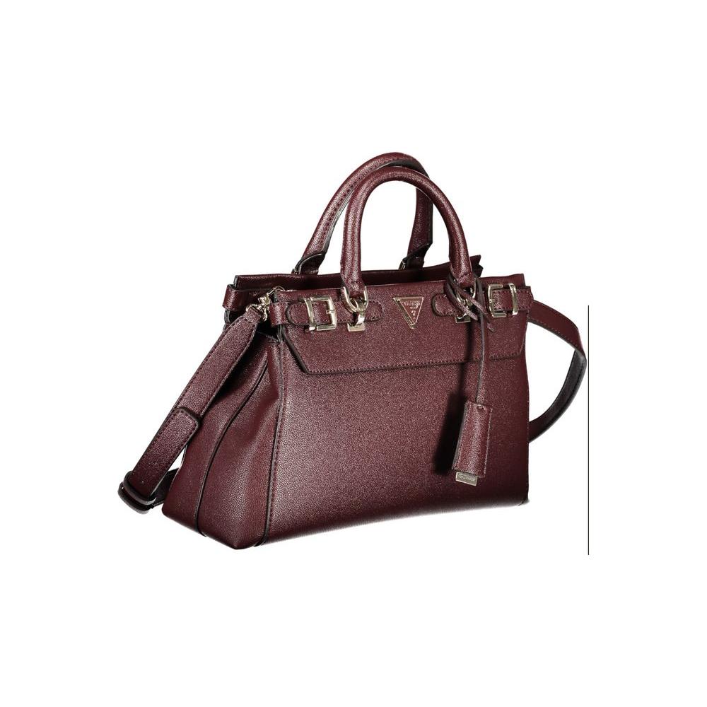Guess Jeans Brown Polyethylene Handbag Guess Jeans Dark Olive Green
