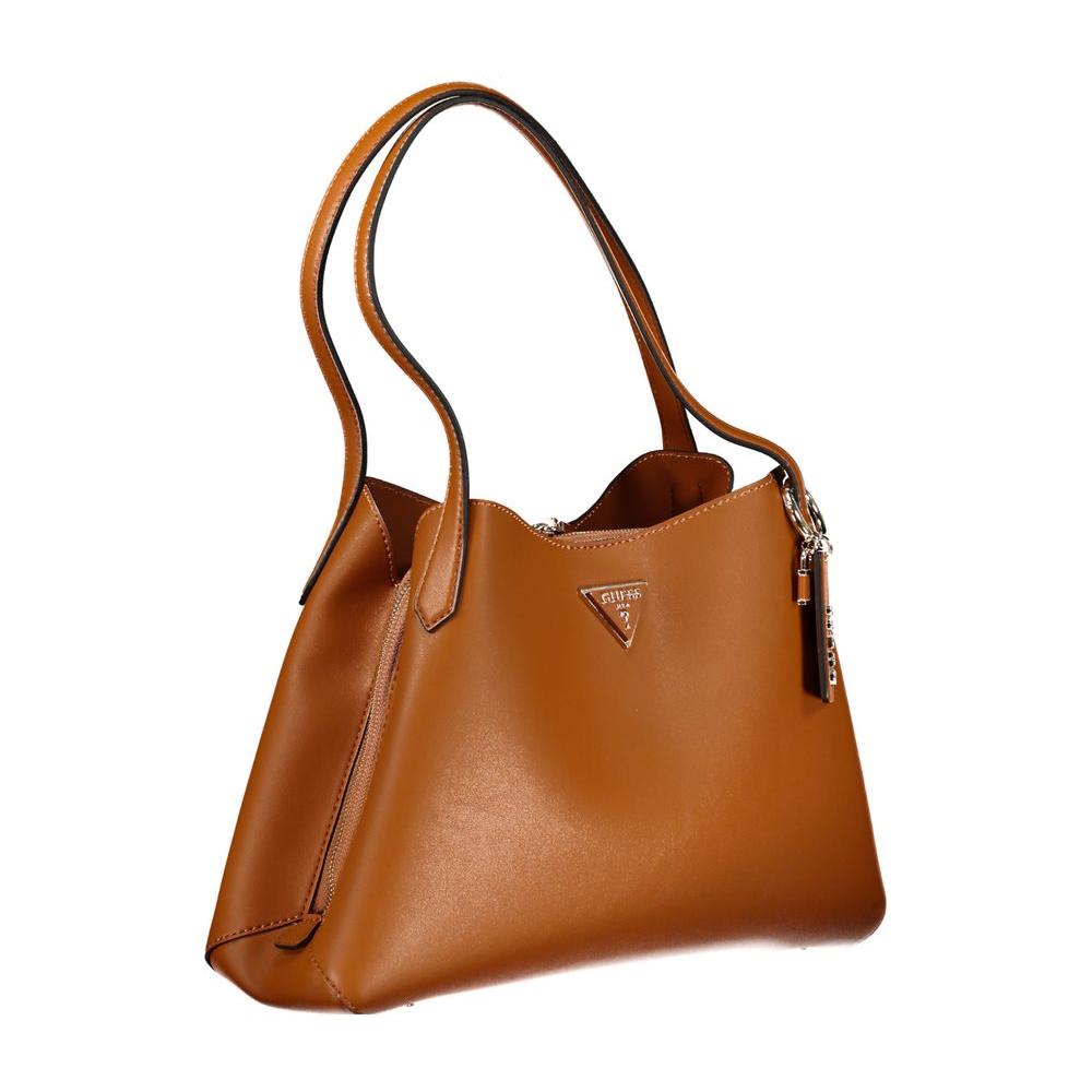 Guess Jeans Brown Polyethylene Handbag Guess Jeans Sienna