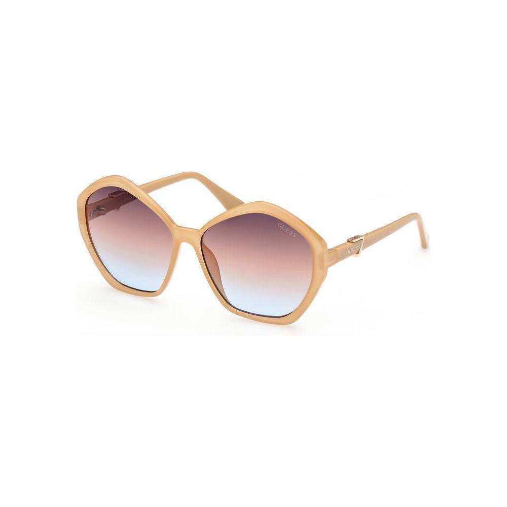 Guess Beige Injected Sunglasses Guess Light Gray