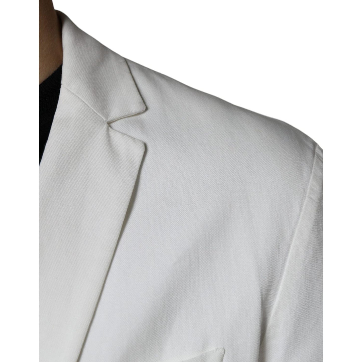 Dondup White Single Breasted One Button Dress Formal Blazer Dondup Gray