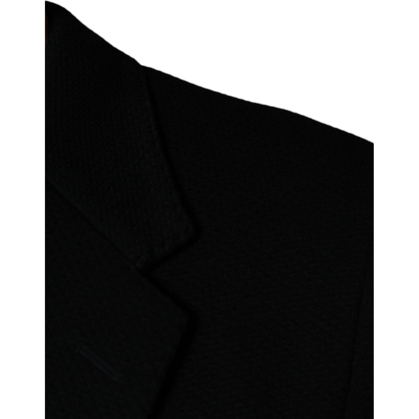 Dolce & Gabbana Black Crown Bee Single Breasted Coat Blazer Dolce & Gabbana Black