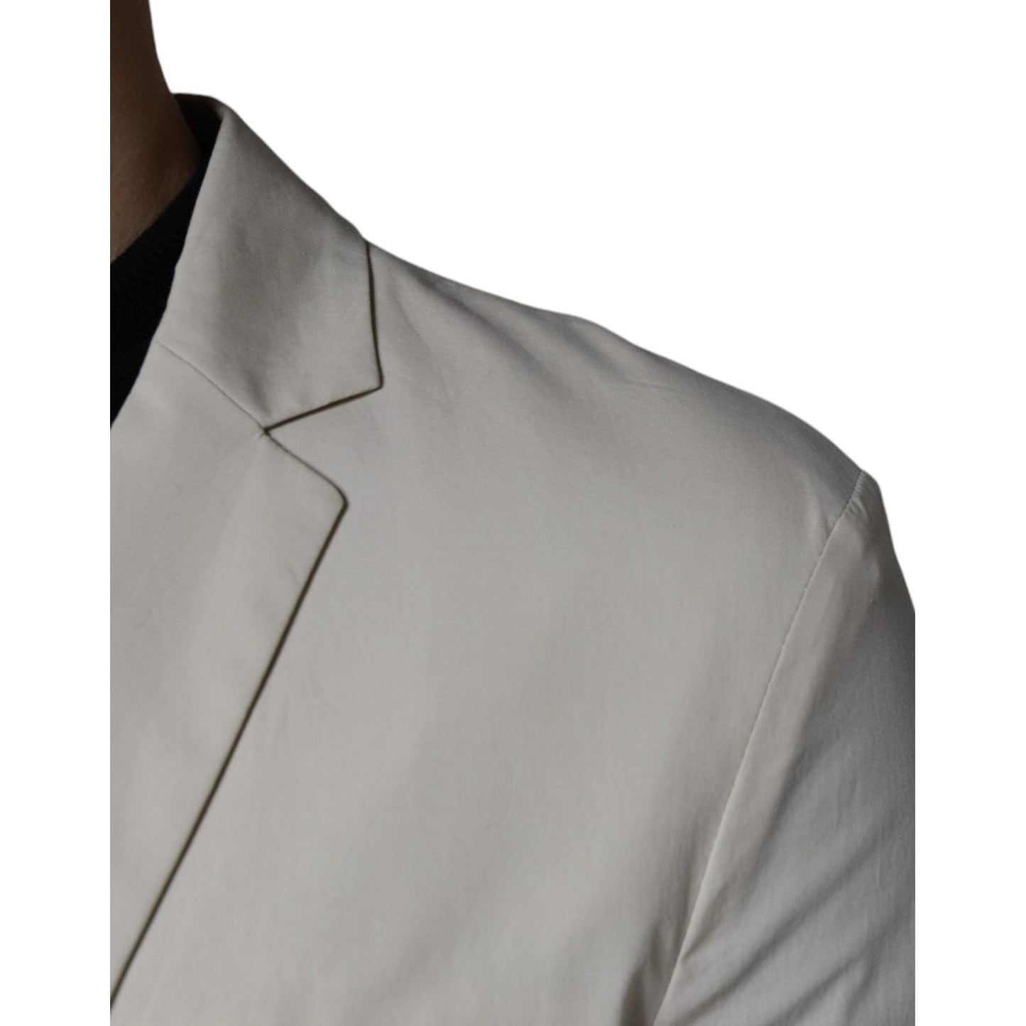 Paolo Pecora Milano Beige Single Breasted Dress Formal Coat Blazer Paolo Pecora Milano Dark Gray