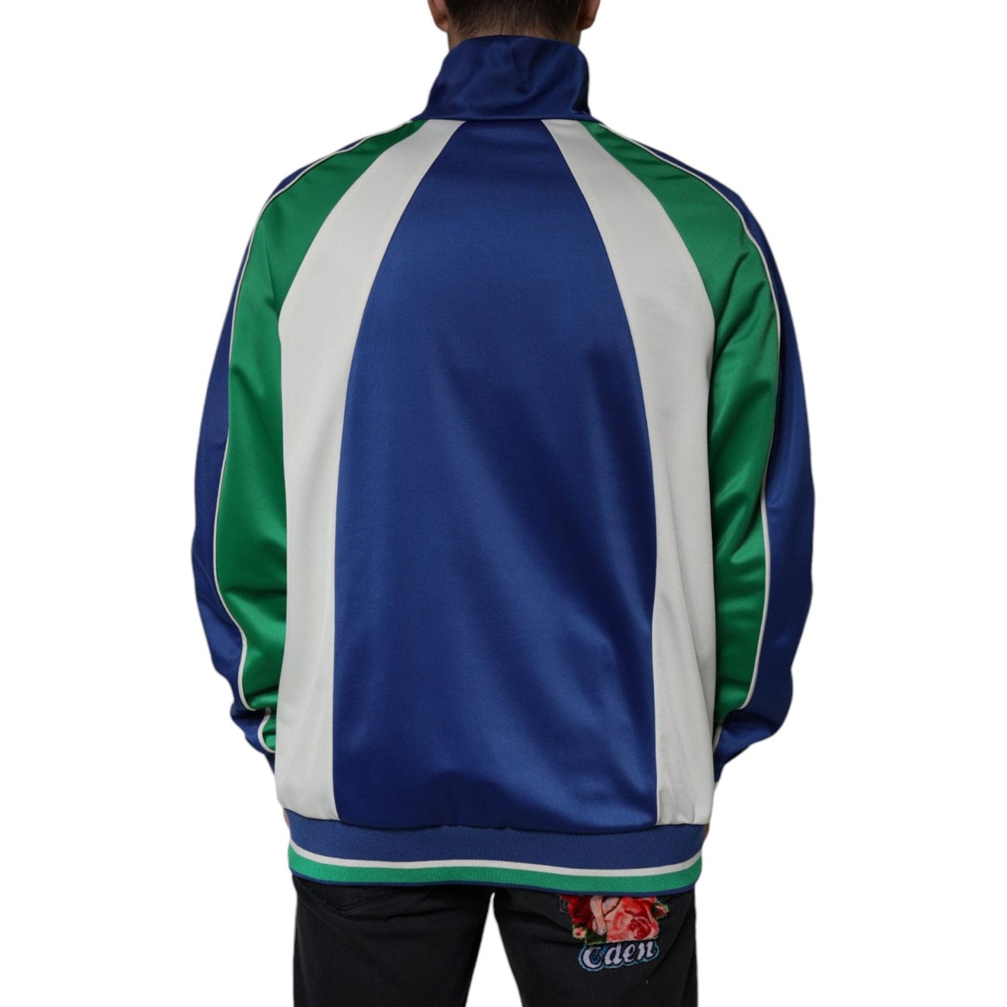 Dolce & Gabbana Multicolor Polyester Full Zip Bomber Jacket Dolce & Gabbana Dark Slate Gray