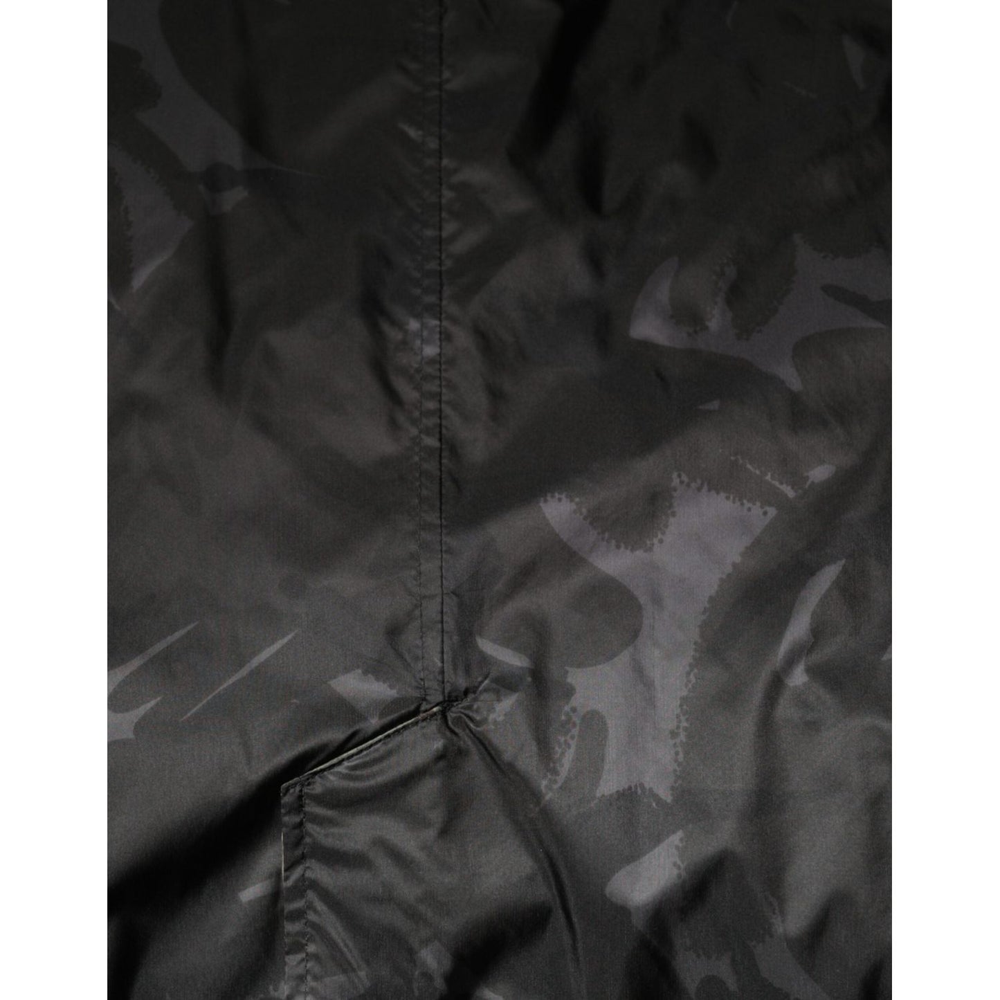 Dolce & Gabbana Multicolor Camouflage Collared Coat Jacket Dolce & Gabbana Dark Slate Gray