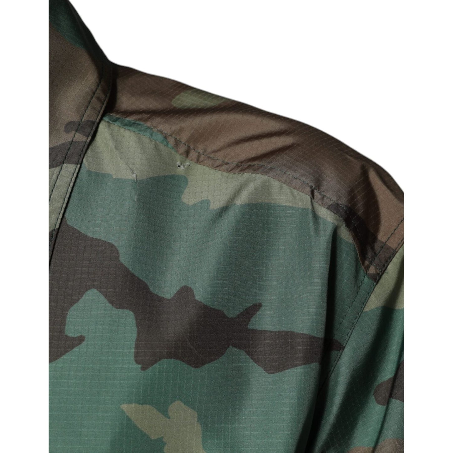 Dolce & Gabbana Multicolor Camouflage Button Down Shirt Dolce & Gabbana Dark Slate Gray