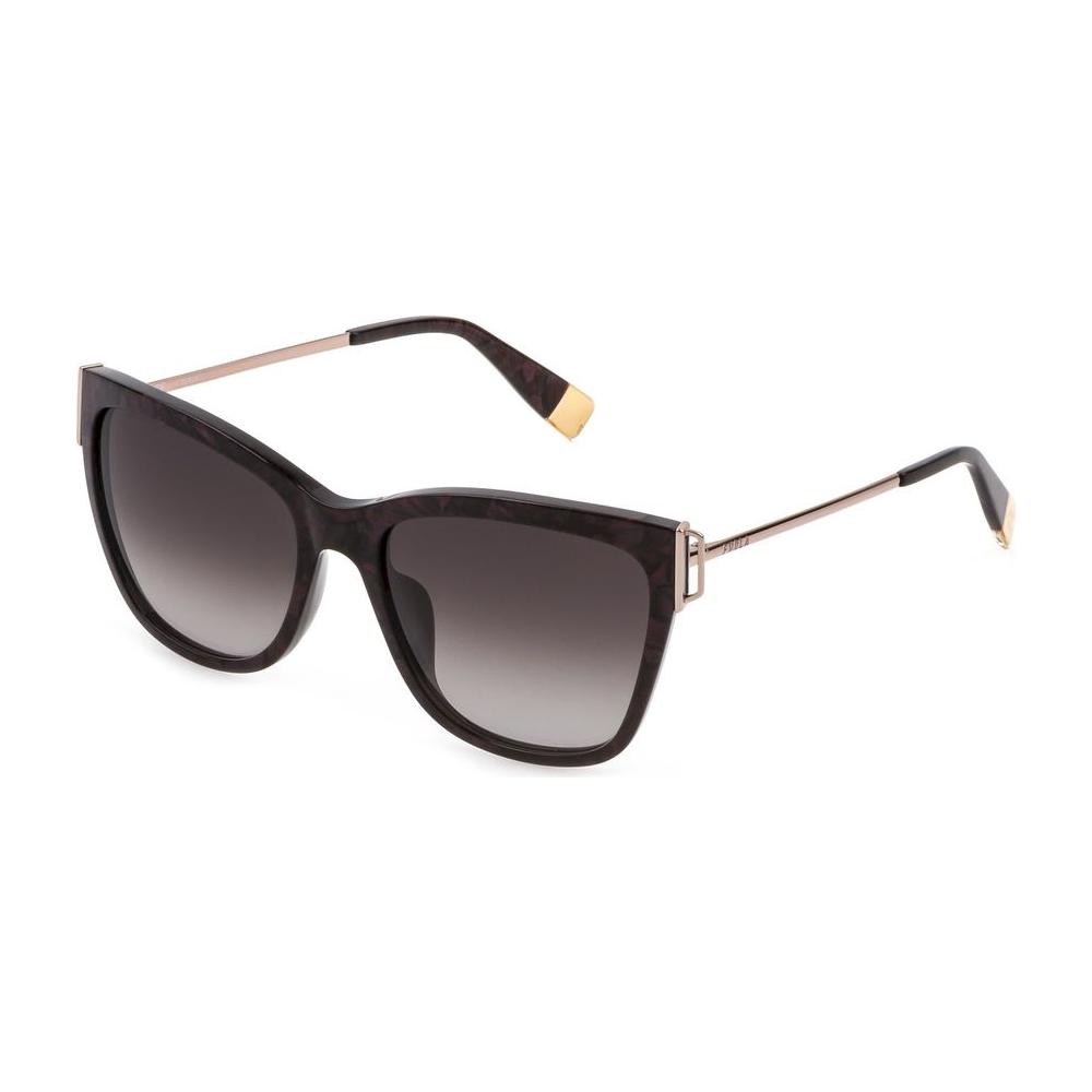Furla Brown Acetate Sunglasses Furla Dark Slate Gray
