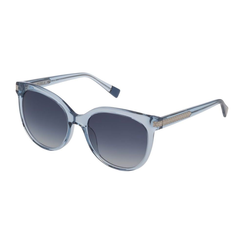 Furla Blue Acetate Sunglasses Furla Dim Gray