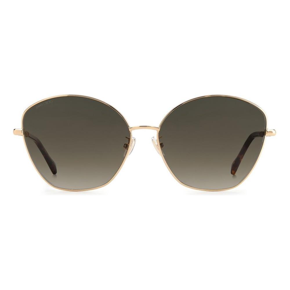 Jimmy Choo Gold Metal Sunglasses Jimmy Choo Dark Olive Green