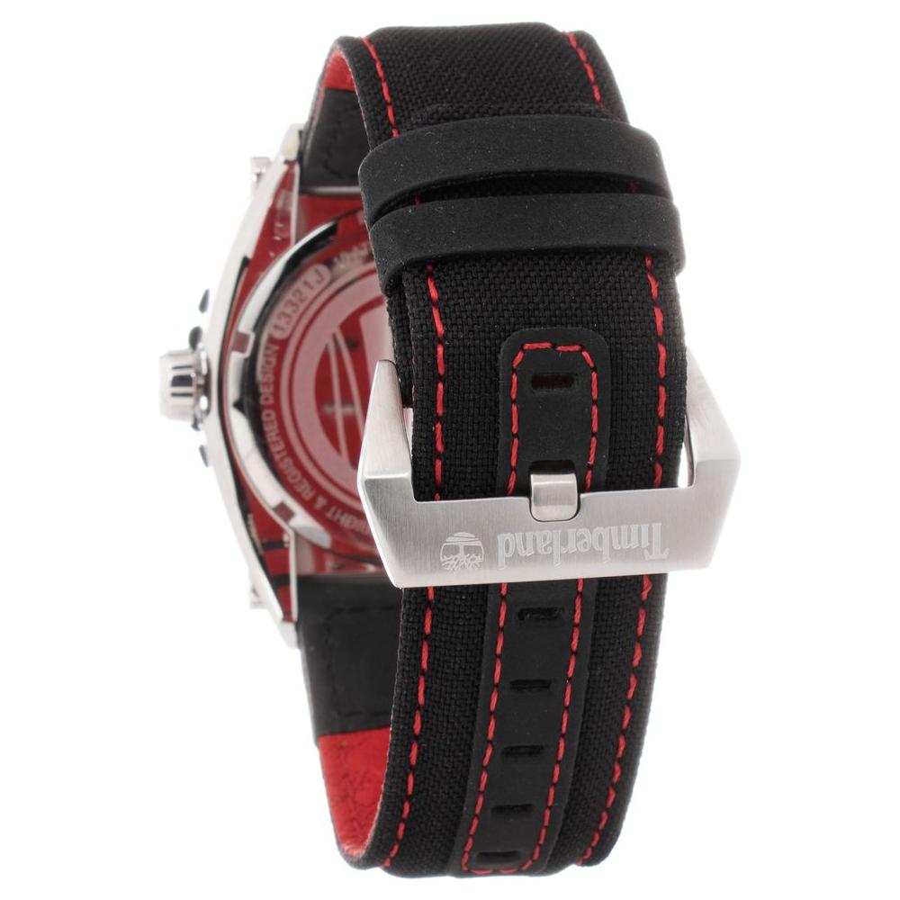 Timberland Black Leather Watch Timberland Dark Gray