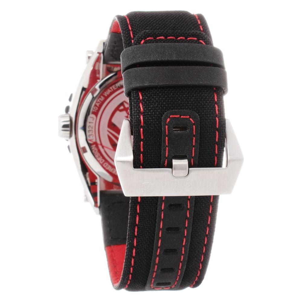 Timberland Black Leather Watch Timberland Gray