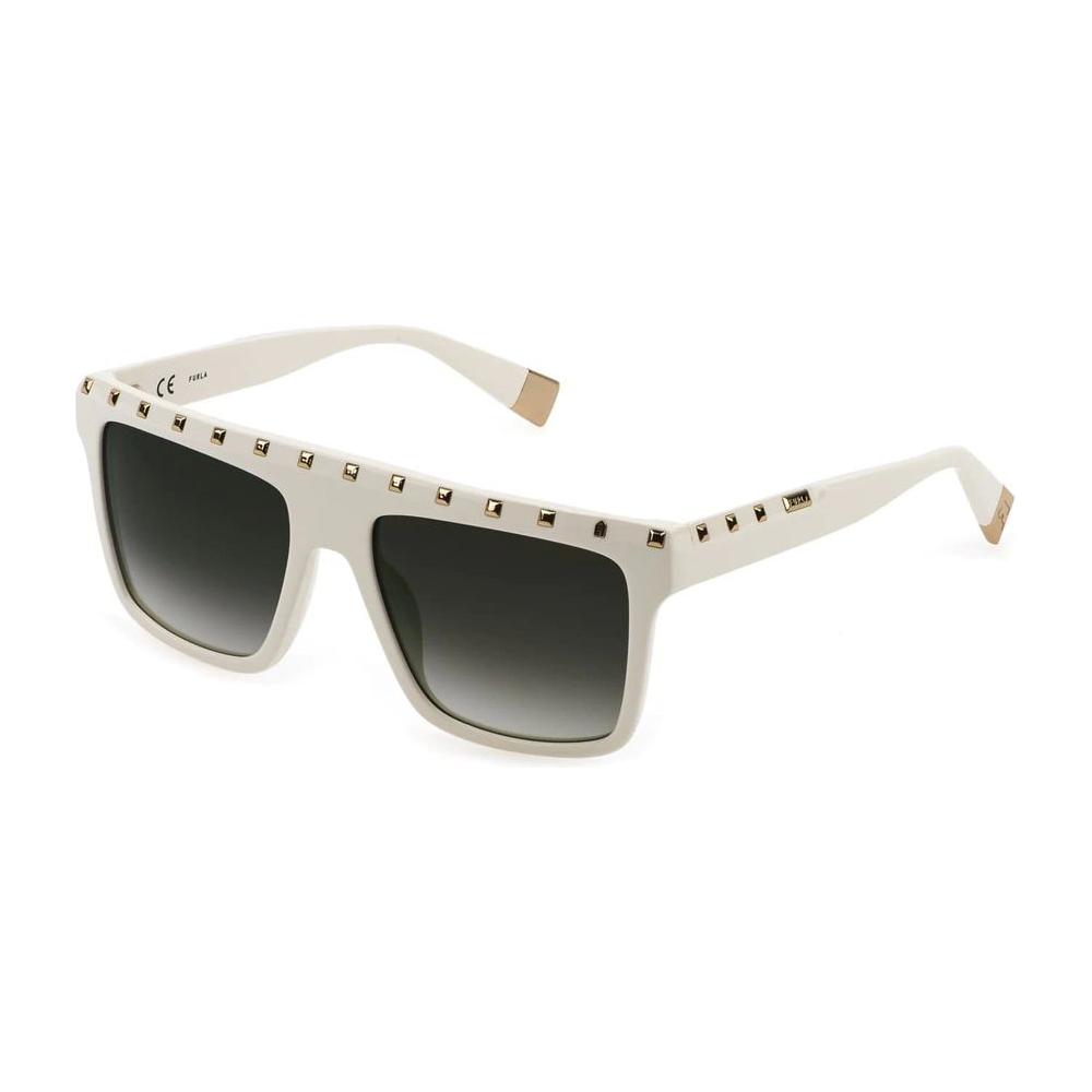 Furla Beige Acetate Sunglasses Furla Dark Slate Gray
