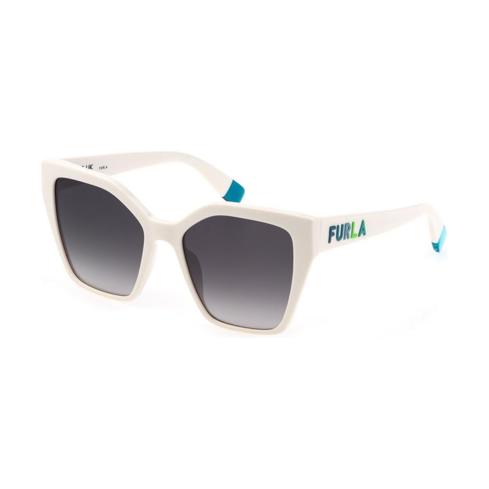 Furla Beige Plastic Sunglasses Furla Dark Slate Gray