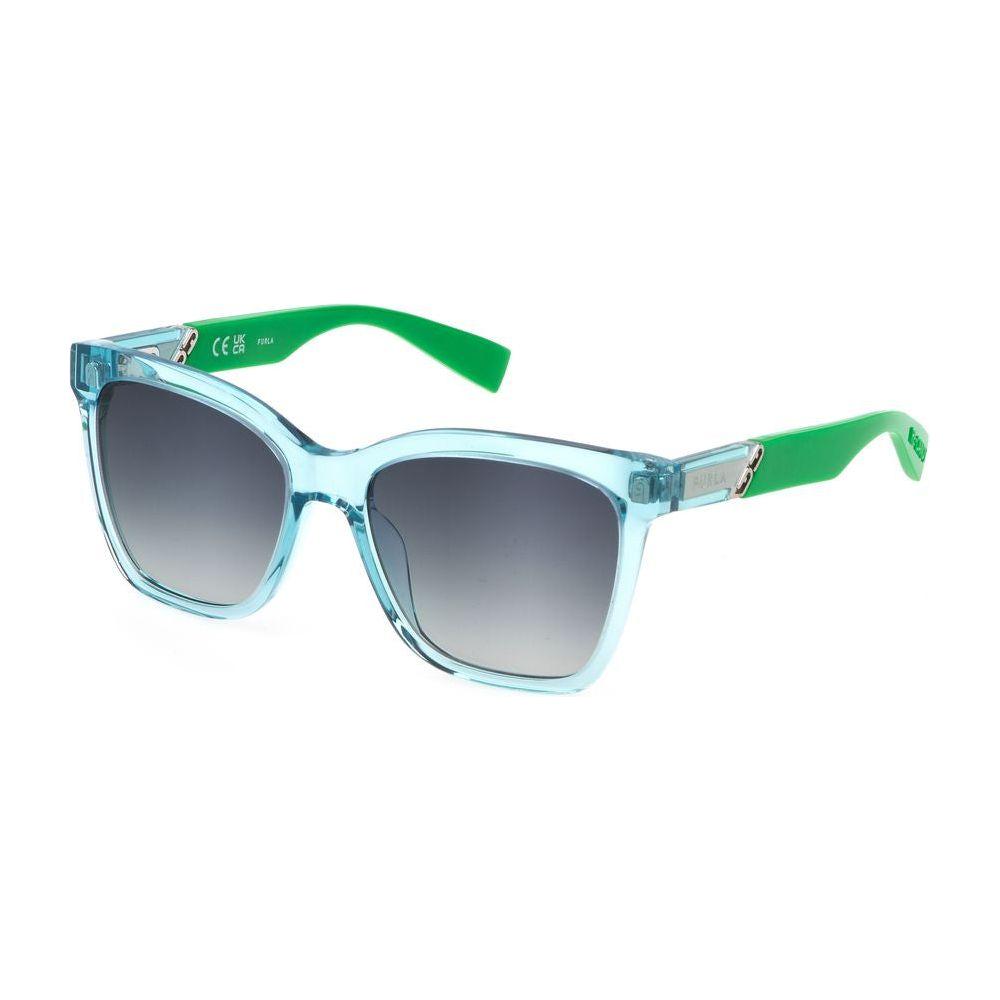 Furla Blue Plastic Sunglasses Furla Light Slate Gray